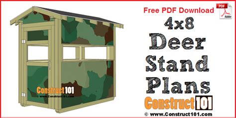 deer box blind plans metal|free deer blind plans 4x8.